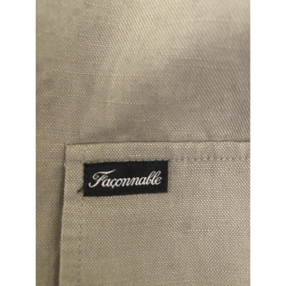 Men’s Oversized Vtg Façonnable Military Army Green Button Up Jacket Size Small - Picture 5 of 10